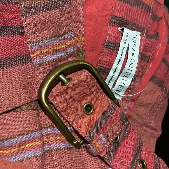 NWOT Urban Outfitters size XS Ventura striped buckle wrap skirt - Picture 7 of 12